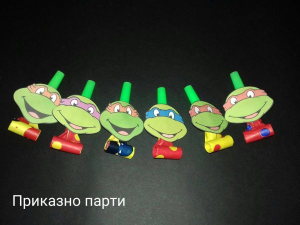 Парти свирки Костенурките Нинджа за детски рожден ден