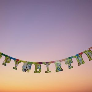 Банер Футбол за детски рожден ден Happy birthday
