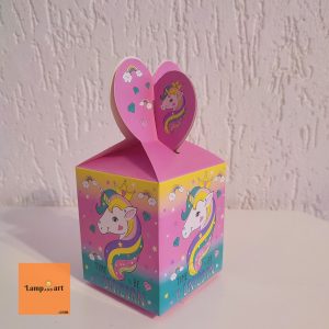 Кутийка Еднорог за лакомства за детски рожден ден