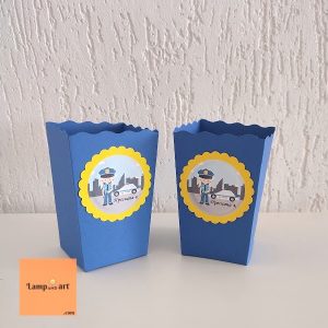 Кутии за пуканки Полицейска кола за детски рожден ден